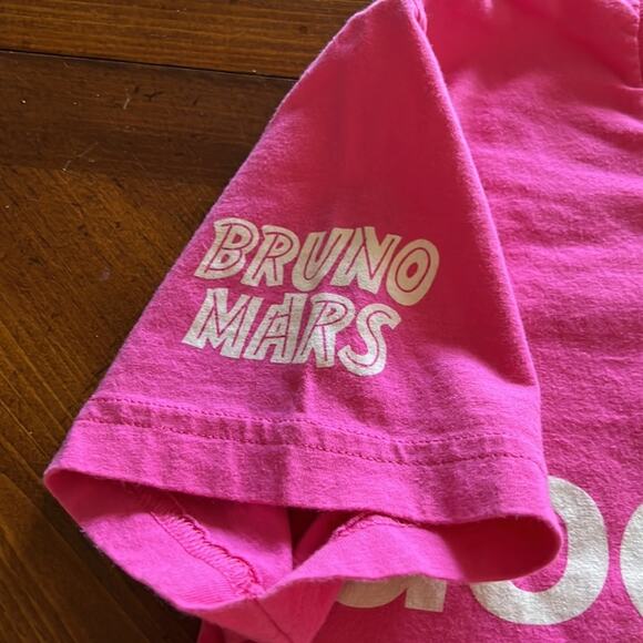 American Apparel Bruno Mars Doo-wops Pink Tee Shirt Woman Size Large - Picture 5 of 9